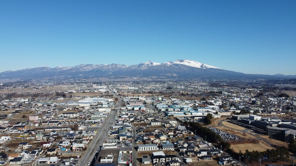 長野県佐久市の街並み
